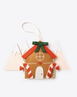 folia Nähset Mini Filzinies LEBKUCHENHAUS braun