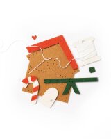 folia Nähset Mini Filzinies LEBKUCHENHAUS braun