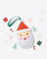 folia Nähset Mini Filzinies NIKOLAUS rot, weiß