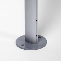 Showdown® Displays Kundenstopper silber DIN A0 3 Fächer 99,1 x 85,8 x 181,0 cm, 1 St.