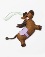 folia Nähset Mini Filzinies PFERD braun