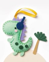 folia Nähset Mini Filzinies DINOSAURIER grün