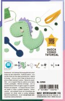 folia Nähset Mini Filzinies DINOSAURIER grün