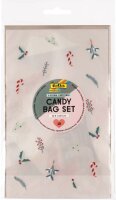 folia PP-Bodenbeutel A FLORAL CHRISTMAS 14,5 x 23,5 cm, 6 St.