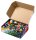 folia Pompons farbsortiert Jumbo Glitter Ø 1,5 - 4,0 cm, 730 St.