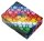 folia Pompons farbsortiert Jumbo Glitter Ø 1,5 - 4,0 cm, 730 St.