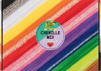 folia Pfeifenreiniger bunt Chenilledraht-Mix Jumbo Ø 4,0 -  8,0 mm, 700 St.