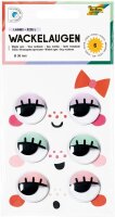 folia Wackelaugen farbsortiert LASHES SIZE L Ø...