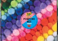 folia Pompons bunt Jumbo Ø 1,0 - 4,0 cm, 900 St.