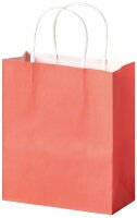 folia Papier-Tragetaschen BASIC M blau, hellblau, rosa, rot, gelb, weiß, mint 18,0 x 21,0 cm, 7 St.