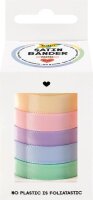 folia Geschenkband PASTELL satiniert pink, orange, gelb,...