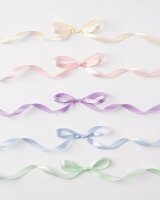 folia Geschenkband PASTELL satiniert pink, orange, gelb, grün, blau 10,0 mm x 4,0 m