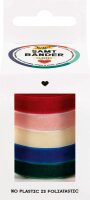 folia Geschenkband CLASSIC samtig champagner, rosa, rot,...