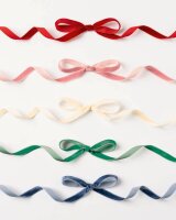 folia Geschenkband CLASSIC samtig champagner, rosa, rot, dunkelgrün, dunkelblau 10,0 mm x 2,0 m