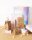 folia Geschenktüten STAR GIFT BOXES braun 75,0 / 85,0 / 110,0 x 130,0 / 150,0 / 195,0 mm, 6 St.