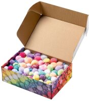 folia Pompons farbsortiert Jumbo Pastell Ø 1,5 -...