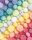 folia Pompons farbsortiert Jumbo Pastell Ø 1,5 - 4,0 cm, 900 St.