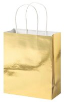 folia Papiertüten GOLD M gold glänzend 7 St.