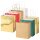 folia Papiertüten CLASSIC M rot, natur, grün, je 2x creme, metallic gold 18,0 x 21,0 cm, 7 St.
