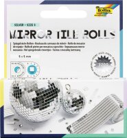 folia Mosaiksteine silber MIRROR TILE ROLLS S, 2 St.