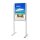 Showdown® Displays Kundenstopper silber DIN A1 2 Fächer 71,5 x 50,0 x 185,0 cm, 1 St.