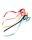 folia Geschenkband RAINBOW satiniert mint, dunkelblau, gelb, pink, rot 10,0 mm x 4,0 m