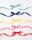 folia Geschenkband RAINBOW satiniert mint, dunkelblau, gelb, pink, rot 10,0 mm x 4,0 m