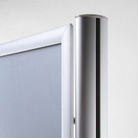 Showdown® Displays Kundenstopper silber DIN B1 2 Fächer 82,0 x 50,0 x 185,0 cm, 1 St.