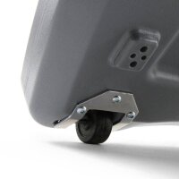 Showdown® Displays Kundenstopper Windtalker silber DIN B1 2 Fächer 83,5 x 83,5 x 130,8 cm, 1 St.