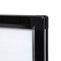Showdown® Displays Kundenstopper Windtalker City schwarz DIN A0 2 Fächer 88,7 x 83,5 x 149,7 cm, 1 St.