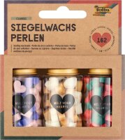 folia Siegelwachs Perlen CLASSIC mehrfarbig 162 St.
