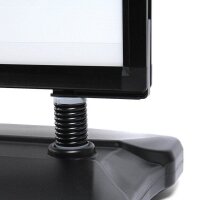 Showdown® Displays Kundenstopper Windtalker City schwarz DIN B1 2 Fächer 83,5 x 83,5 x 130,8 cm, 1 St.