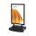 Showdown® Displays Kundenstopper Windtalker City schwarz DIN B1 2 Fächer 83,5 x 83,5 x 130,8 cm, 1 St.