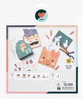 folia Adventskalender SANTA & FRIENDS mehrfarbig