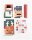 folia Adventskalender SANTA & FRIENDS mehrfarbig