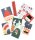 folia Adventskalender SANTA & FRIENDS mehrfarbig