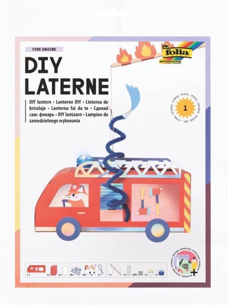 folia Bastelset FIRE ENGINE rot