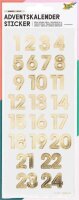 folia Adventskalenderzahlen NUMBERS GOLD gold 24 St.