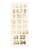 folia Adventskalenderzahlen NUMBERS GOLD gold 24 St.