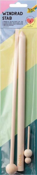 folia Bastelholz natur Windrad Stab, 1 Set