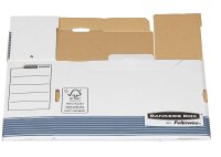 Bankers Box Archivboxen Bankers Box weiß/blau 10,8 x 26,5 x 32,7 cm, 10 St.