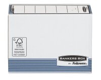 Bankers Box Archivboxen Bankers Box weiß/blau 10,8 x 26,5 x 32,7 cm, 10 St.