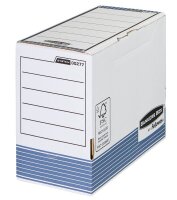 Bankers Box Archivboxen Bankers Box weiß/blau 15,5 x 26,5 x 32,7 cm, 10 St.