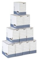 Bankers Box Archivboxen Bankers Box weiß/blau 15,5 x 26,5 x 32,7 cm, 10 St.