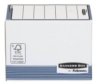 Bankers Box Archivboxen Bankers Box weiß/blau 15,5 x 26,5 x 32,7 cm, 10 St.