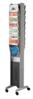 PAPERFLOW Prospektständer EPI silber DIN A4 30,0 x...