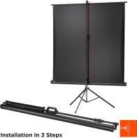 celexon Stativleinwand Economy 1:1, 244 x 244 cm Projektionsfläche
