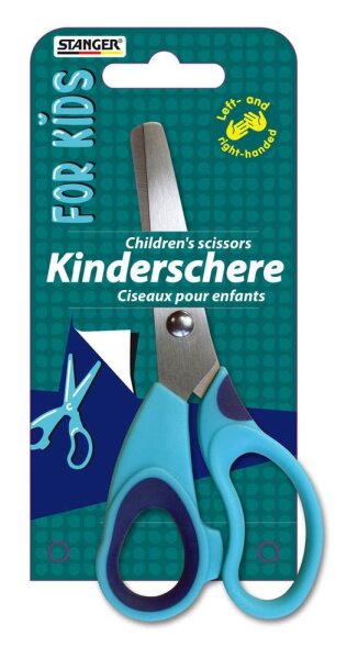 STANGER Schere hellblau-dunkelblau 13,5 cm