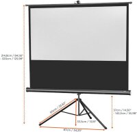 celexon Stativleinwand Economy 16:9, 219 x 123 cm Projektionsfläche