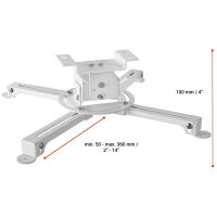 celexon Beamer-Deckenhalterung MultiCel 1000 Pro weiß
